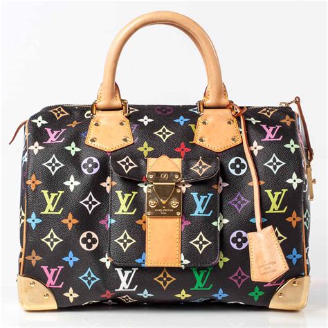 lv multicolor monogram speedy bag.